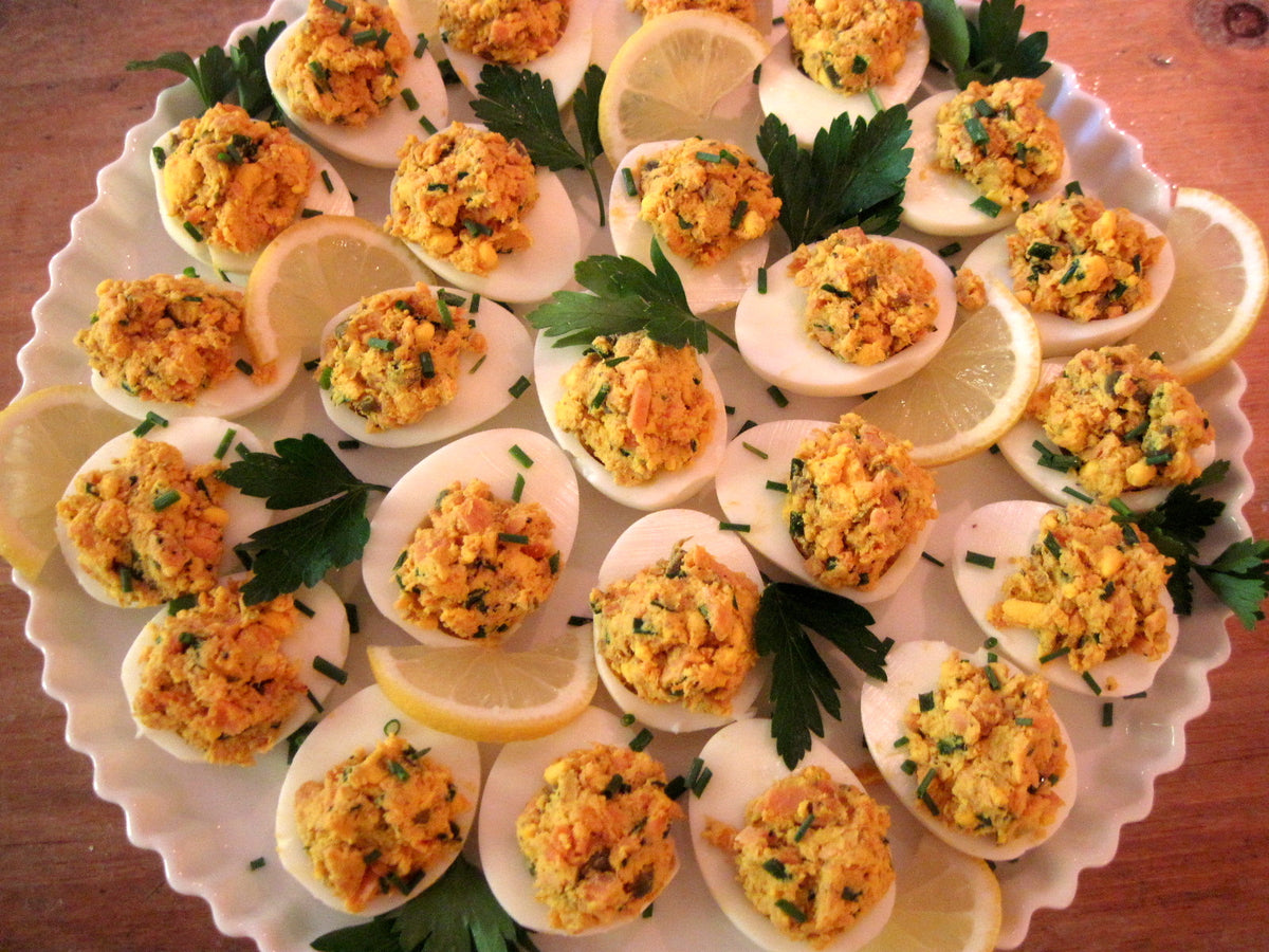 Smoked Salmon ‘Devilled’ Eggs
