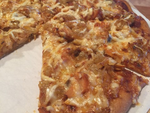 Anne’s Pizza with Maple Glazed Smoked Salmon and Caramelized Onions
