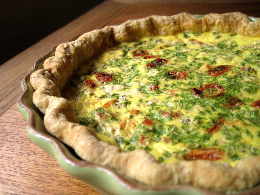 Smoked Salmon and Roast Tomato Quiche