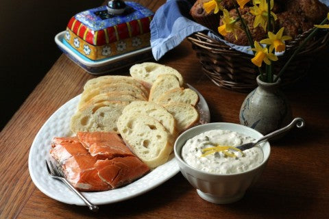 SeaChange Smoked Salmon with Lemon Caper Cream Cheese