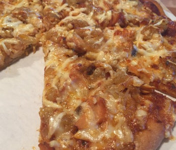 Anne’s Pizza with Maple Glazed Smoked Salmon and Caramelized Onions