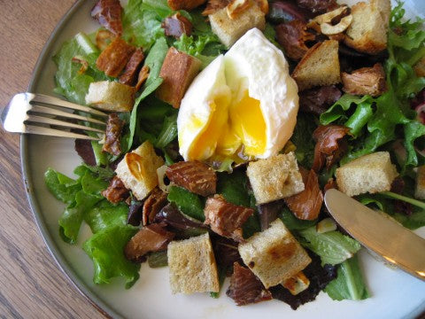 Salad Lyonnaise with SeaChange Candied Salmon